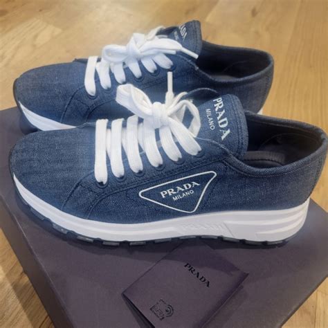 prada snekaers|prada denim sneakers.